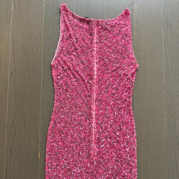 Retrofete Pink Sequin Maxi Dress - Picture 7 of 11